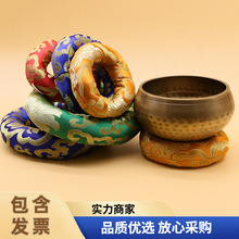 尼泊尔手工佛音钵垫子铜磬底坐佛音碗底垫摆件颂钵配件手工缝制