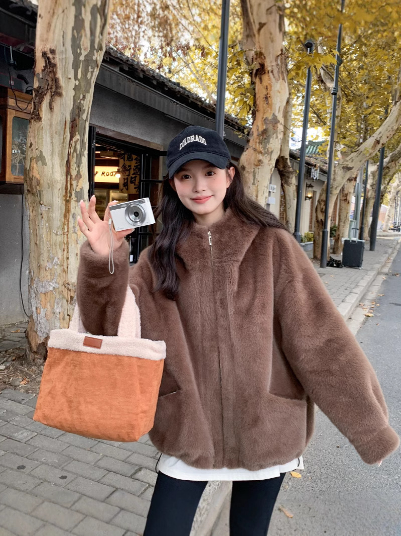 Демисезонная бархатная куртка с капюшоном, в корейском стиле, средней длины