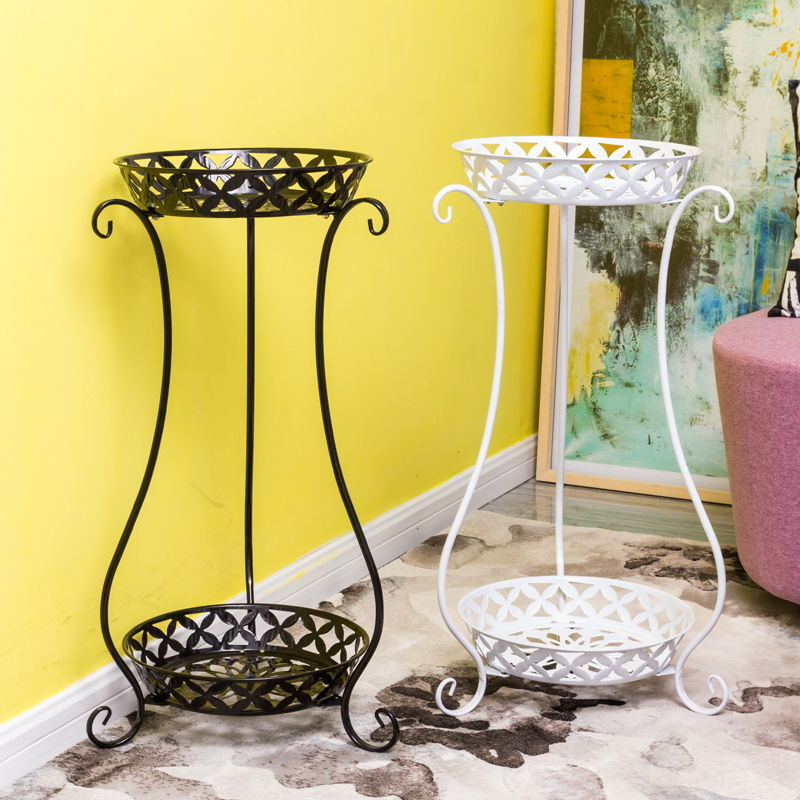 tripod Flower trellis European style Iron art multi-storey Floor type balcony indoor a living room Showy Cross border On behalf of