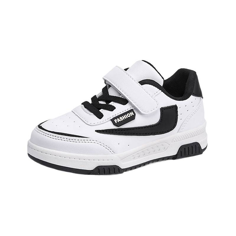 25 años de moda nuevos zapatos de cuero para niños de primavera y otoño para niños estudiantes de moda zapatos deportivos transpirables casuales para hombres y mujeres