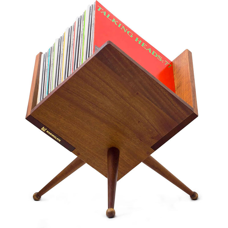 木制复古客厅黑胶唱片置物架办公室文件整理架小型杂志书架CD架