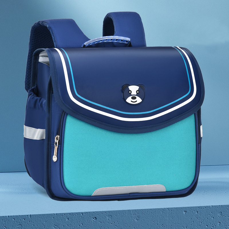 Mochila escolar horizontal para jardín de infantes 3 - 6 - 7 años de edad para niños de primer grado mochila impresa logotipo