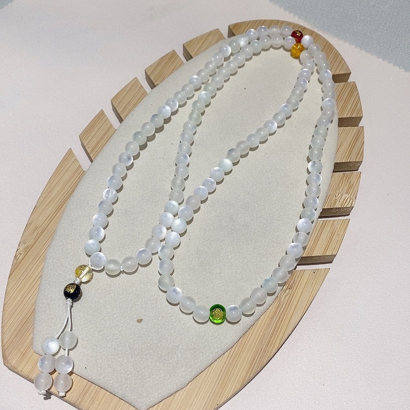 变色海云母搭配五路财神配饰多圈手串简约百搭小众手链女款饰品|undefined