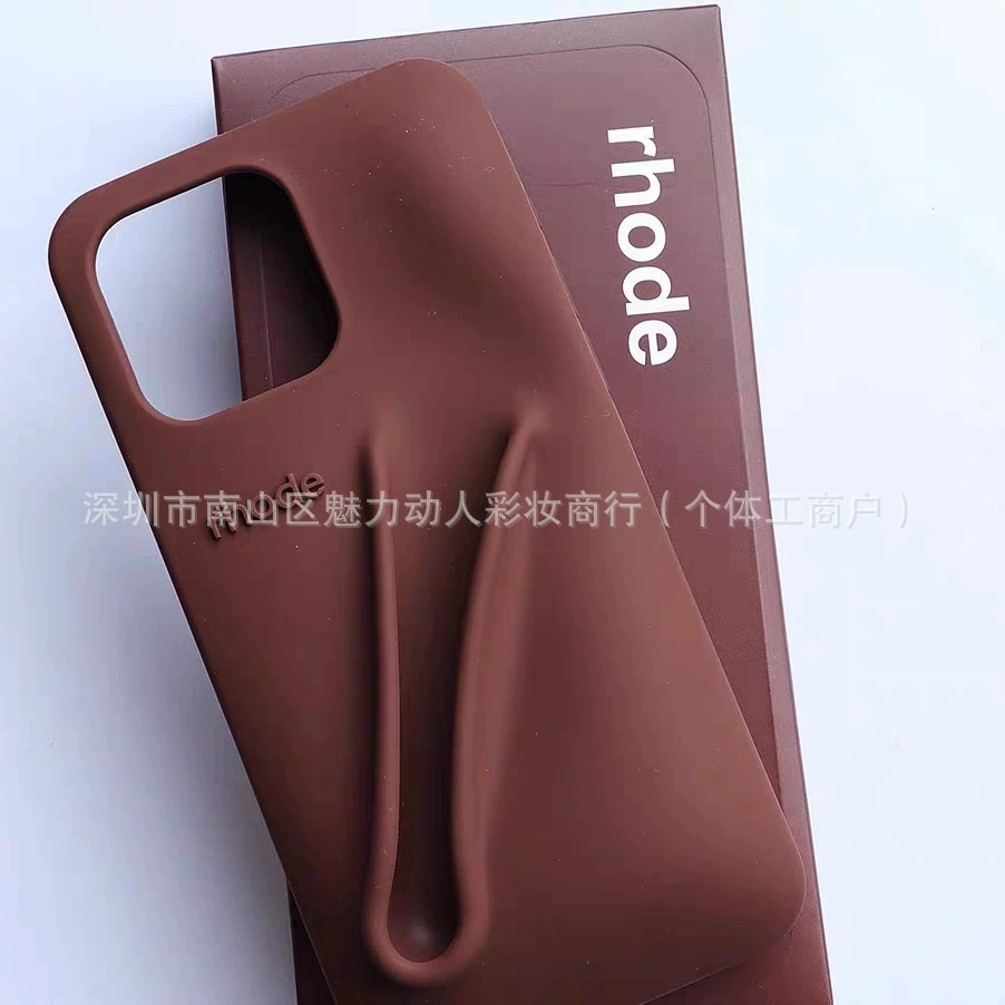 Apple, помада, блеск для губ, iPhone 15, трехмерный силиконовый чехол