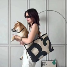 泰国潮牌斜挎包百搭女包字母印花单肩包跨境女士大容量手提包bags