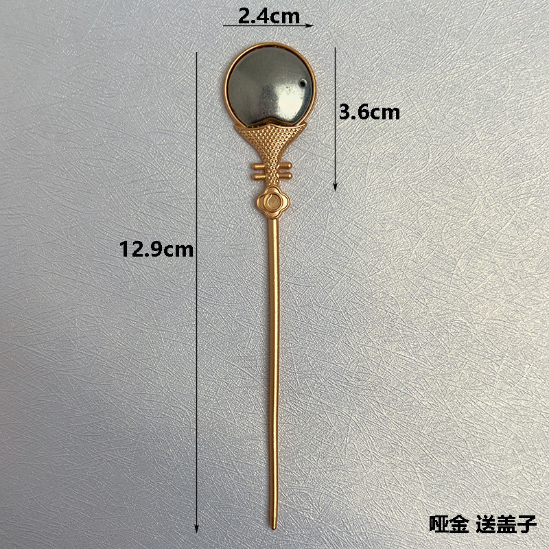 手工发簪底胚宋锦贴布艺新中式合金发饰底托古风发钗花冠簪子|undefined