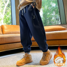 男童加绒加厚裤子秋冬季新款运动裤中大童休闲长裤爆款儿童长裤子