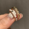 Enamel, ring, small design advanced retro set, french style, light luxury style, bright catchy style, high-quality style, on index finger