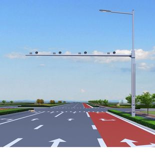 Support Traffic Pole Monitoring Pole Manufacturer Street Light Pole Signal Light Pole Meihua Lighting