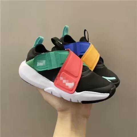 Air Jordan 1, модные детские спортивные кроссовки на липучке, осенние, мягкая подошва