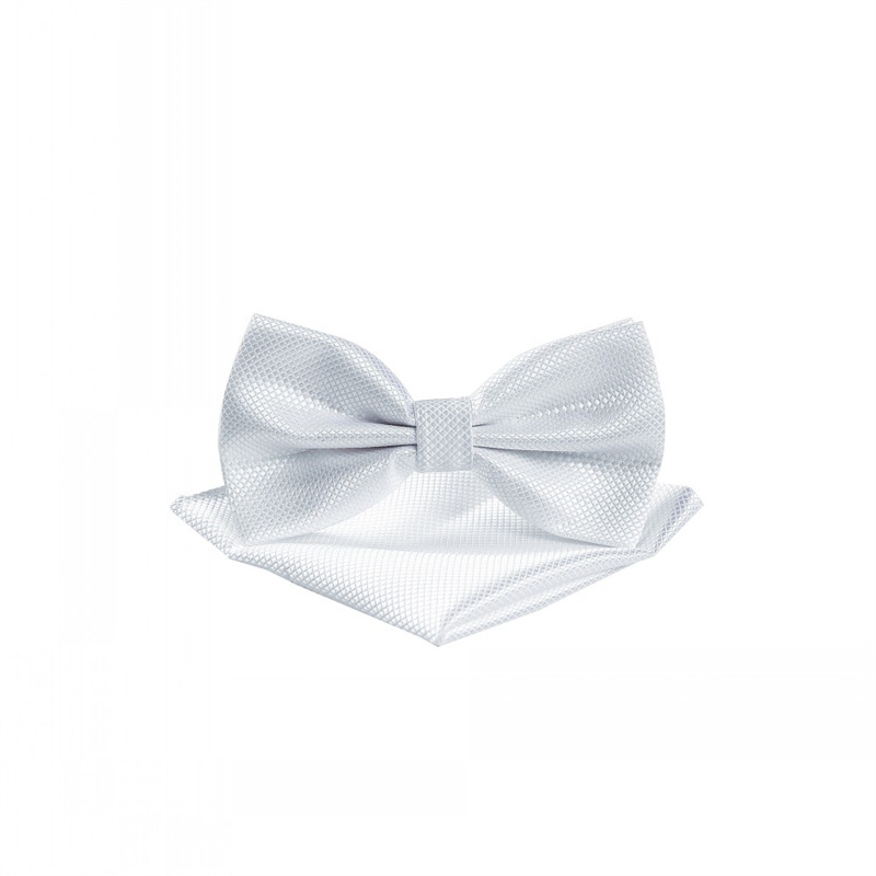 Nuevo color sólido moda simple vestido arco e-commerce fiesta boda color sólido cuadros finos pajarita pañuelo traje