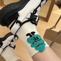 東大門韓國卡通動物甜美可愛中筒襪女士休閒潮流ins小眾純棉襪子