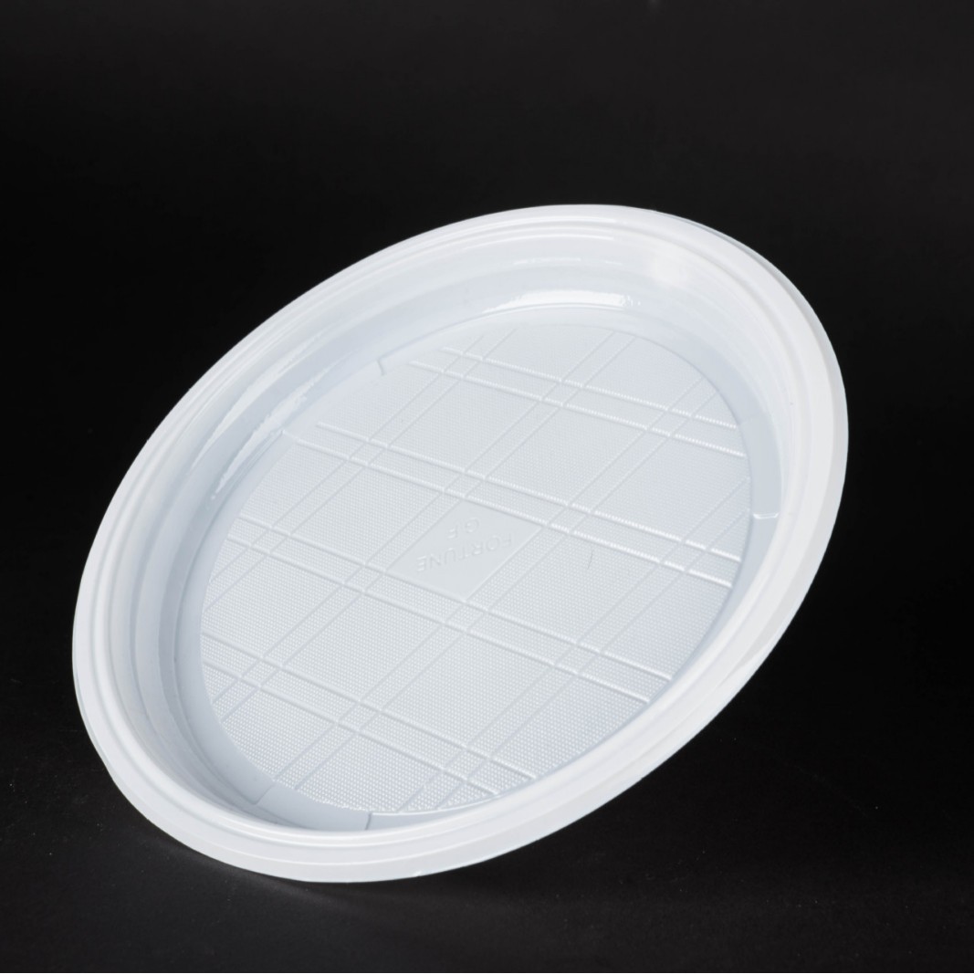 厂家直供食品级PS塑料一次性餐盘 托盘 盘子 环保餐具品质好
