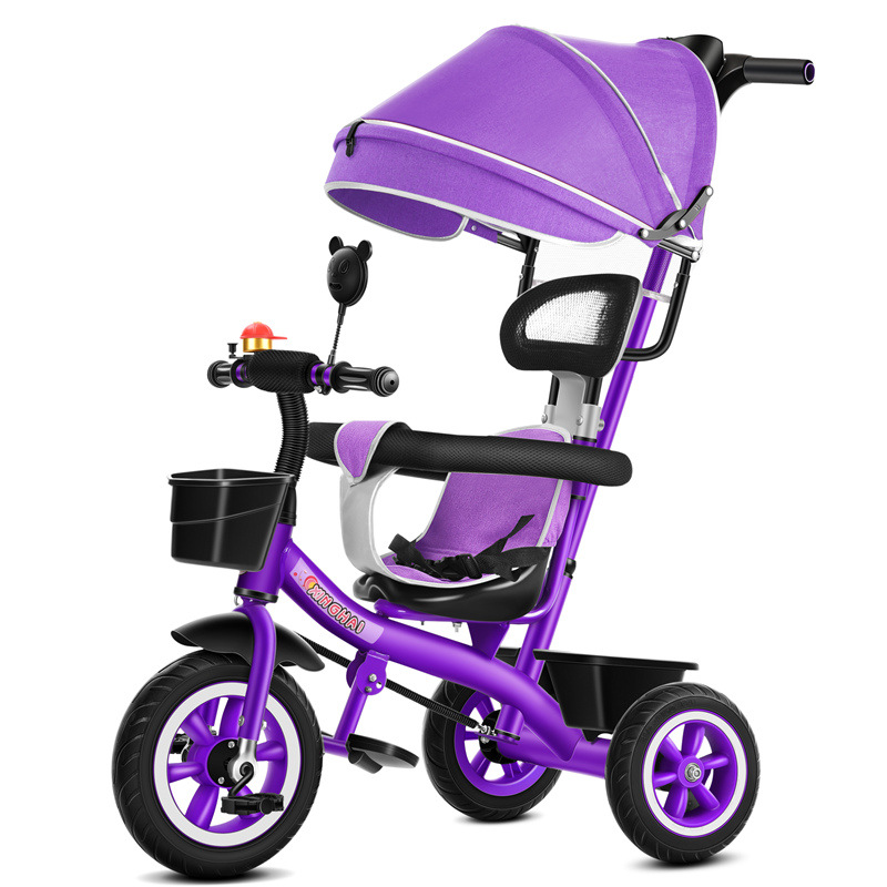 진한 보라색 티타늄 빈 휠 푸시 핸들 가드 레일 캐노피 ₴₸