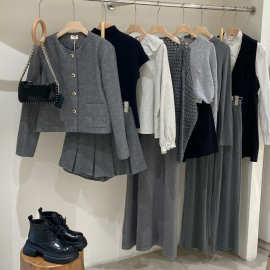 秋冬撤柜品牌折扣小香风外套毛衣女装十三行尾单清货衣服批发