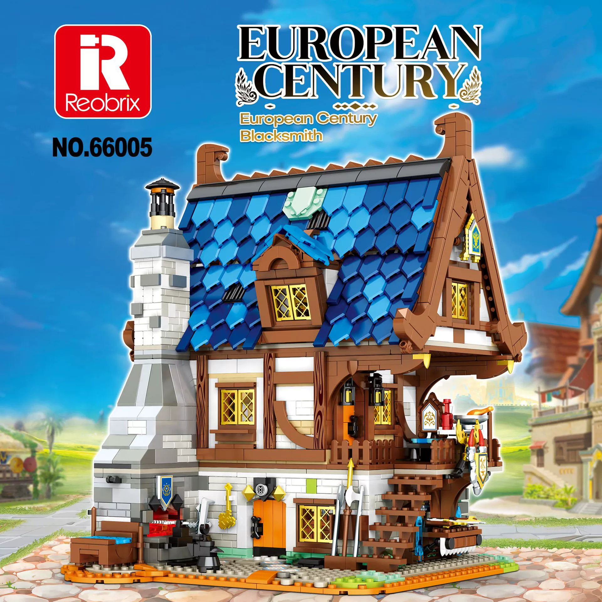 臻砖 Совместимо с LEGO древний строительный домик дерева улица собраная блочная деталь детский конструктор игрушки