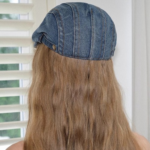 Japanese retro distressed denim forward girl street casual versatile beret hat spicy girl duckbill hat painter's hat