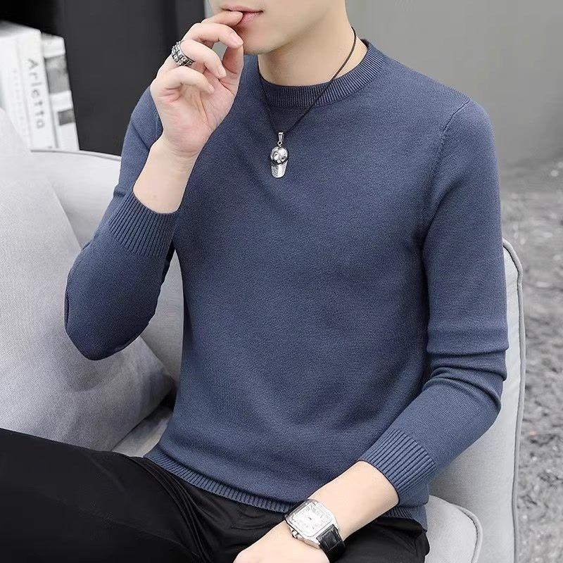 네이비 블루 크루넥