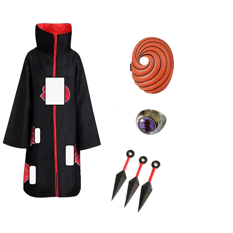 망토 + 마스크 + 작은 쿠나이 3개 + 옥반지