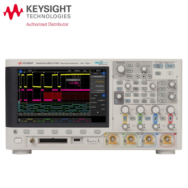 Де MSOX3104T смешанный сигнал осциллограф 1 ГГц 4 аналоговых каналов 16 цифровых каналов