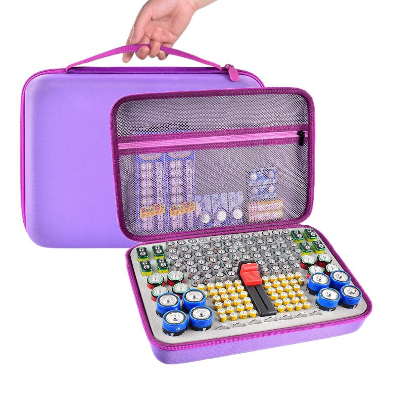 厂家直销干电池收纳包EVA包1号2号电池EVA便捷收纳盒工具包