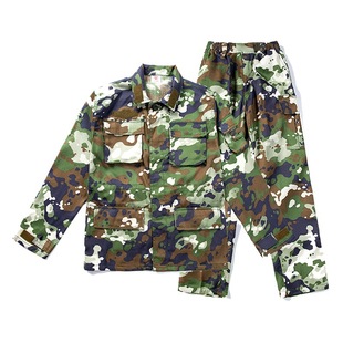 Camouflage Suit for Children Male and Middle School Students Military Training Suit Outdoor Expansion Wear-resistant Winter Camp Clothing
