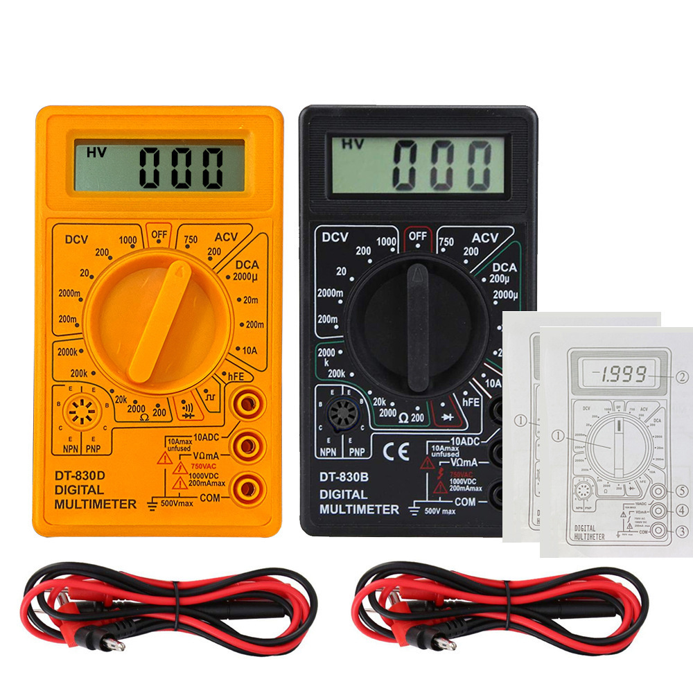 DT-830B Digital Universal Terminal Digital Voltage Witral Handheld Universal Witches Black Cross-border Exclusive