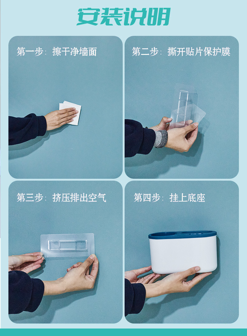 Japanese-style wall-mounted toilet brush set, bathroom toilet brush without blind spots, long-handled soft-bristled cleaning brush, household daily necessities pic 13