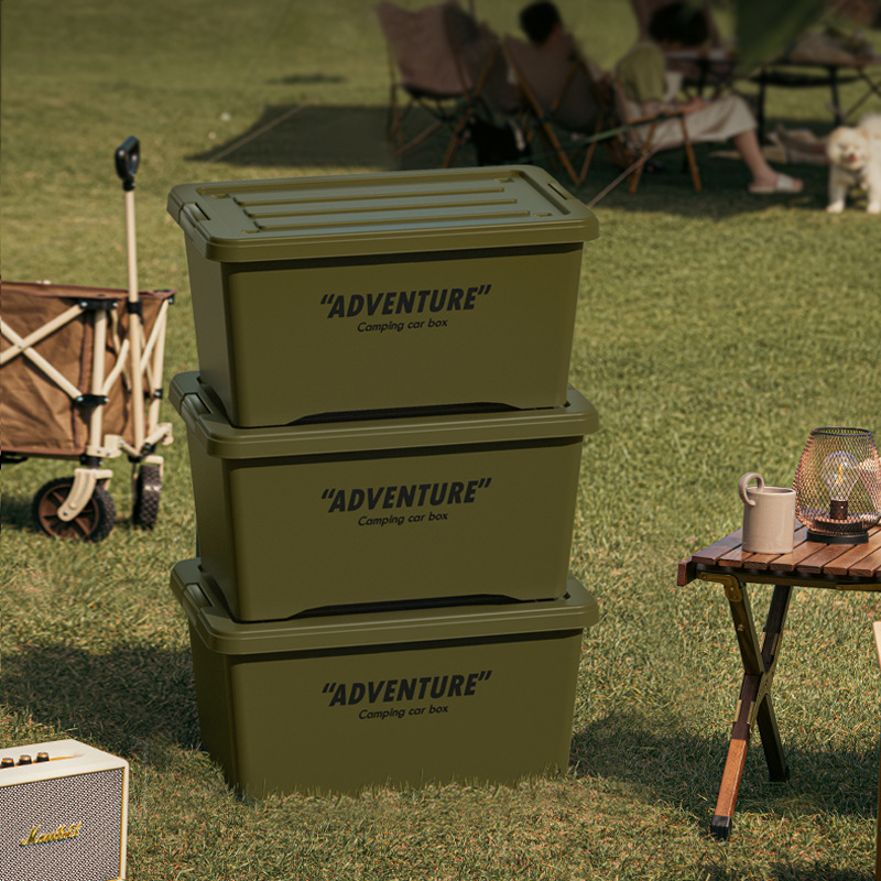 Outdoor Camping Storage Box Camping Storage Box Car Trunk Organizer Large Capacity Picnic Household Storage Box