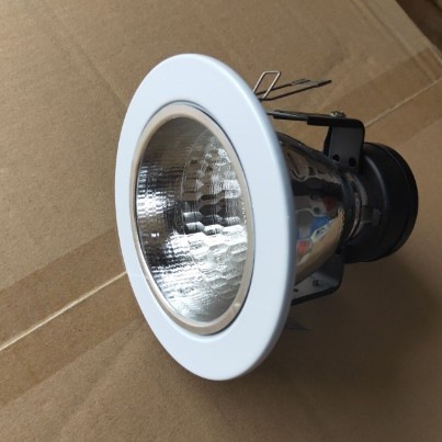 ✅老款筒灯6寸直螺格栅灯 2.5寸LED节能E27灯头外壳灯罩天花射