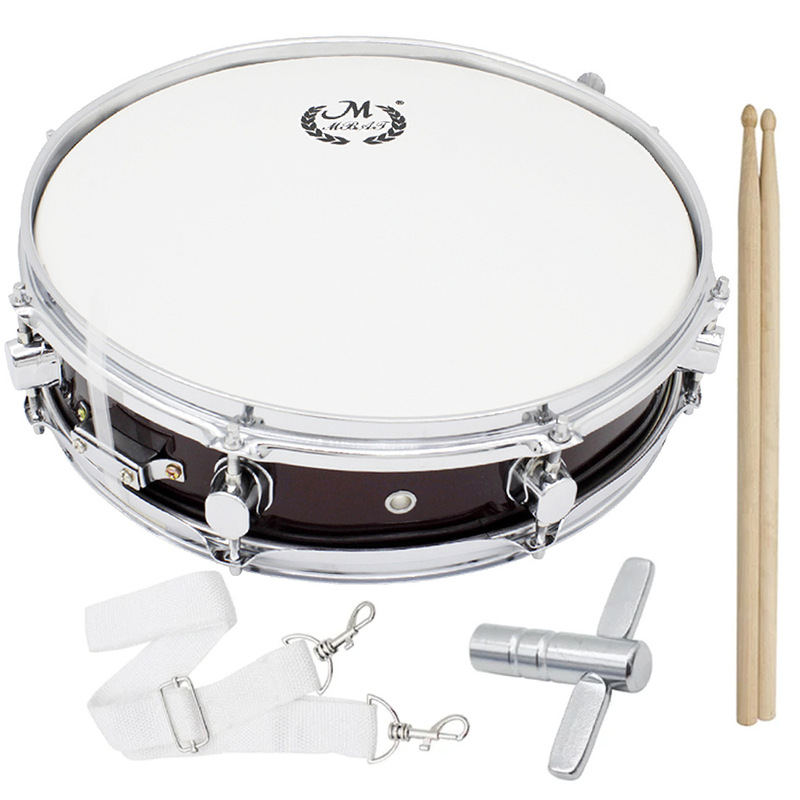 Foreign trade snare drum 14 inch snare drum percussion instrument young pioneers band marching drum suit portable group drum wholesale