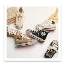 XSHX『酷玩小子』韩版脏脏儿童帆布滑板鞋春高帮侧拉链【温州鞋】