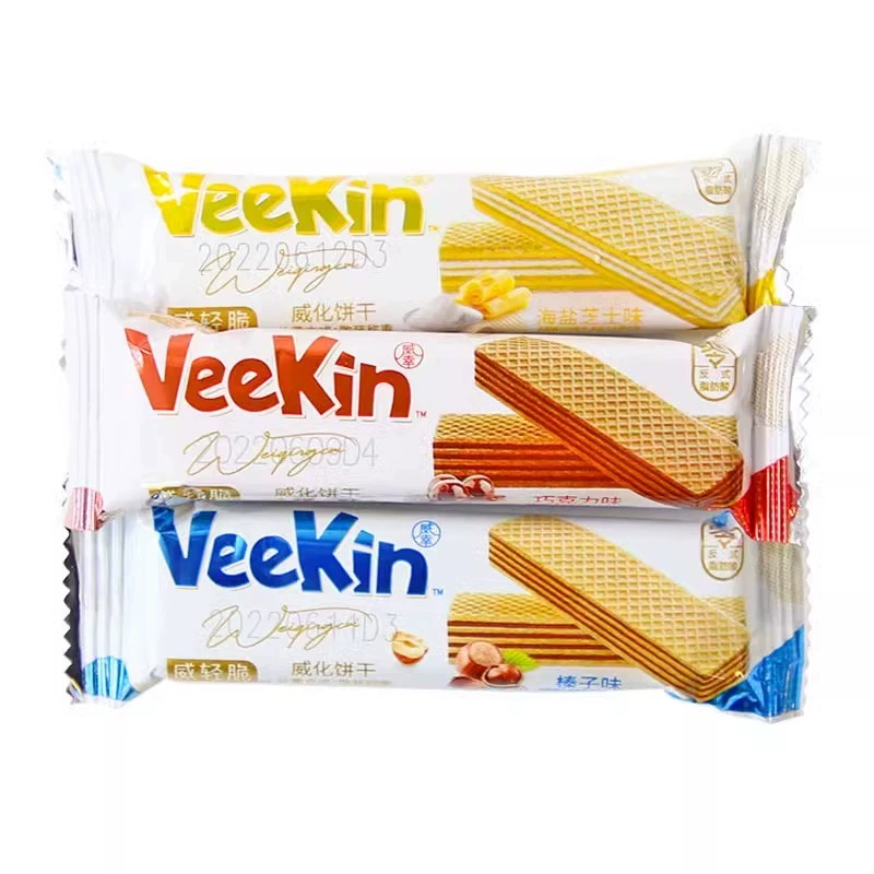 达利园 Delicious light wafer biscuits sandwich biscuits small package snack snacks chocolate cheese hazelnut flavor