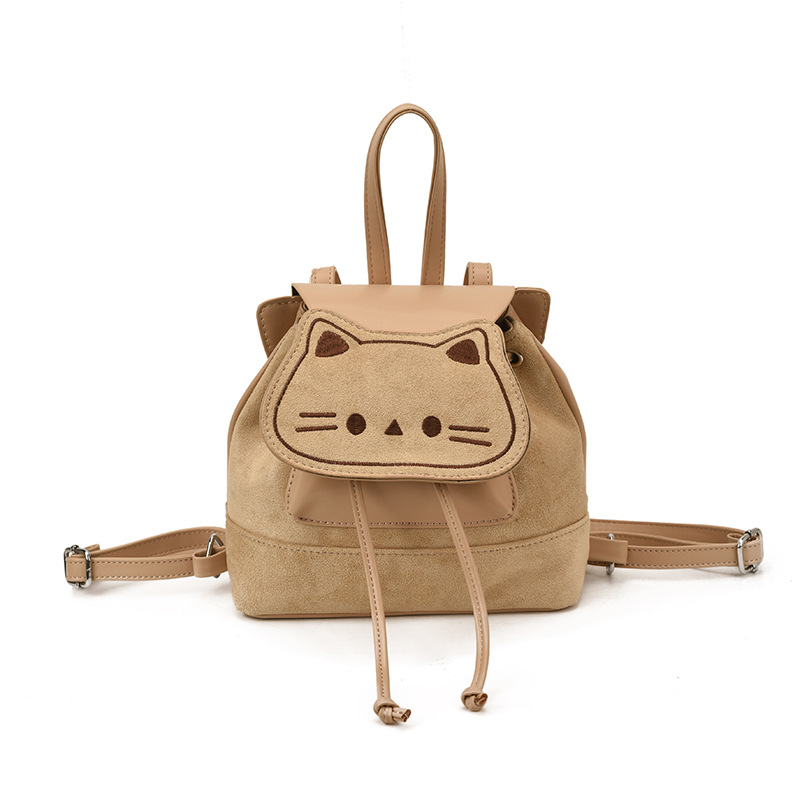 Mochila coreana esmerizada para niños y niñas, caricatura lindo gatito, mochila para bebés, nuevo otoño y invierno mochila para niños.
