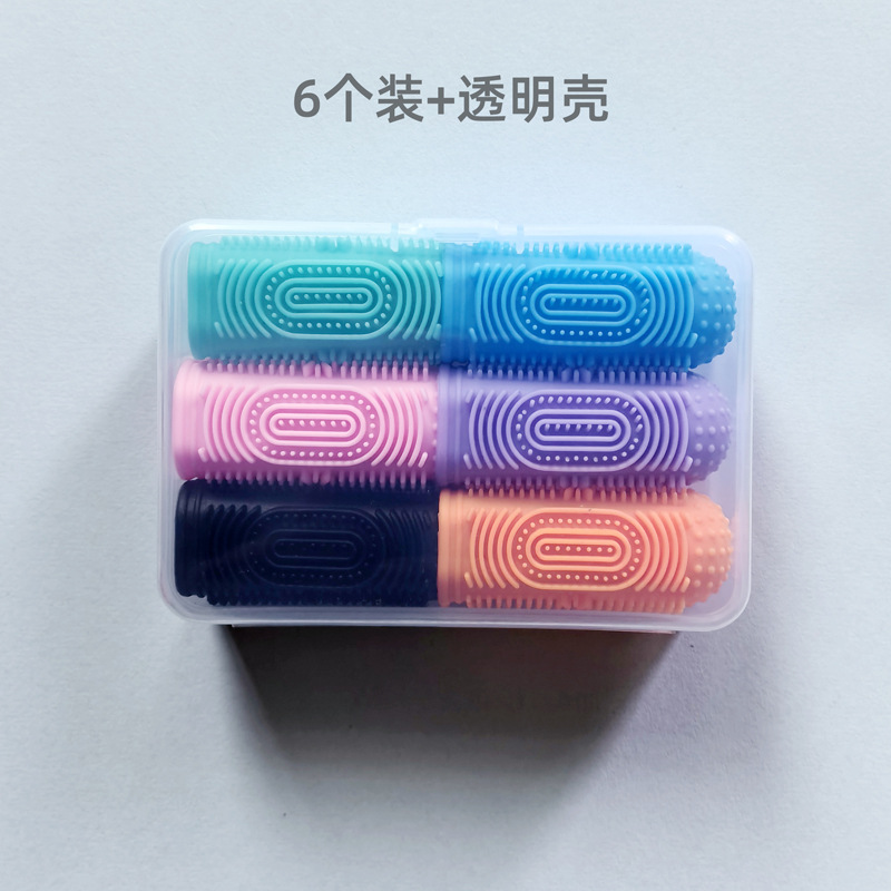 Perro Dedo Cepillo de dientes Silicona Cepillo de dientes Gato 360 ° Limpieza bucal Cuidado Pet Dedo Cepillo de dientes Cubierta Suministros