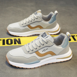 Forrest Gump Shoes Men's Autumn Trendy Casual sneaker Soft Bottom Leather Running Trendy Shoes Warm Cotton Shoes for Winter