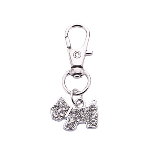 Hot-selling Pet Jewelry Diamond-encrusted Zinc Alloy Hangtag Chanari Lobster Clasp Hanging Pet Collar Pendant Dog Tags