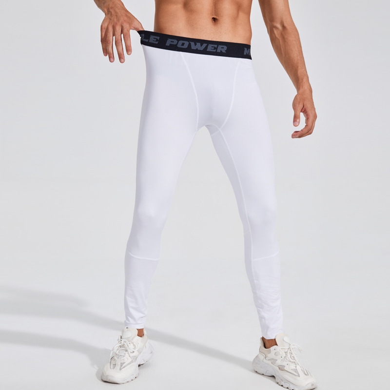 En stock Pantalones deportivos PRO de los hombres pantalones de entrenamiento fitness running pantalones Amazon transpirable de secado rápido medias elásticas