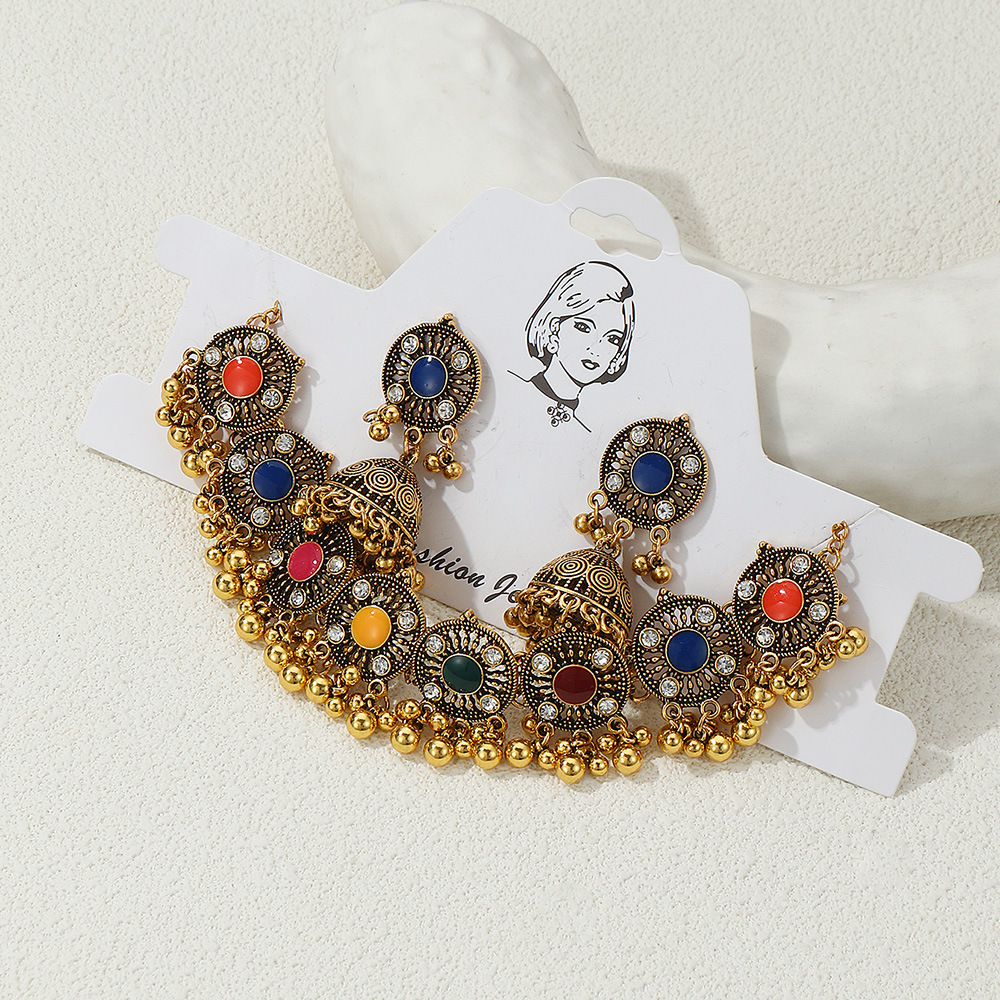 Set collana e orecchini in metallo gioielli di moda per donna_voghion.com