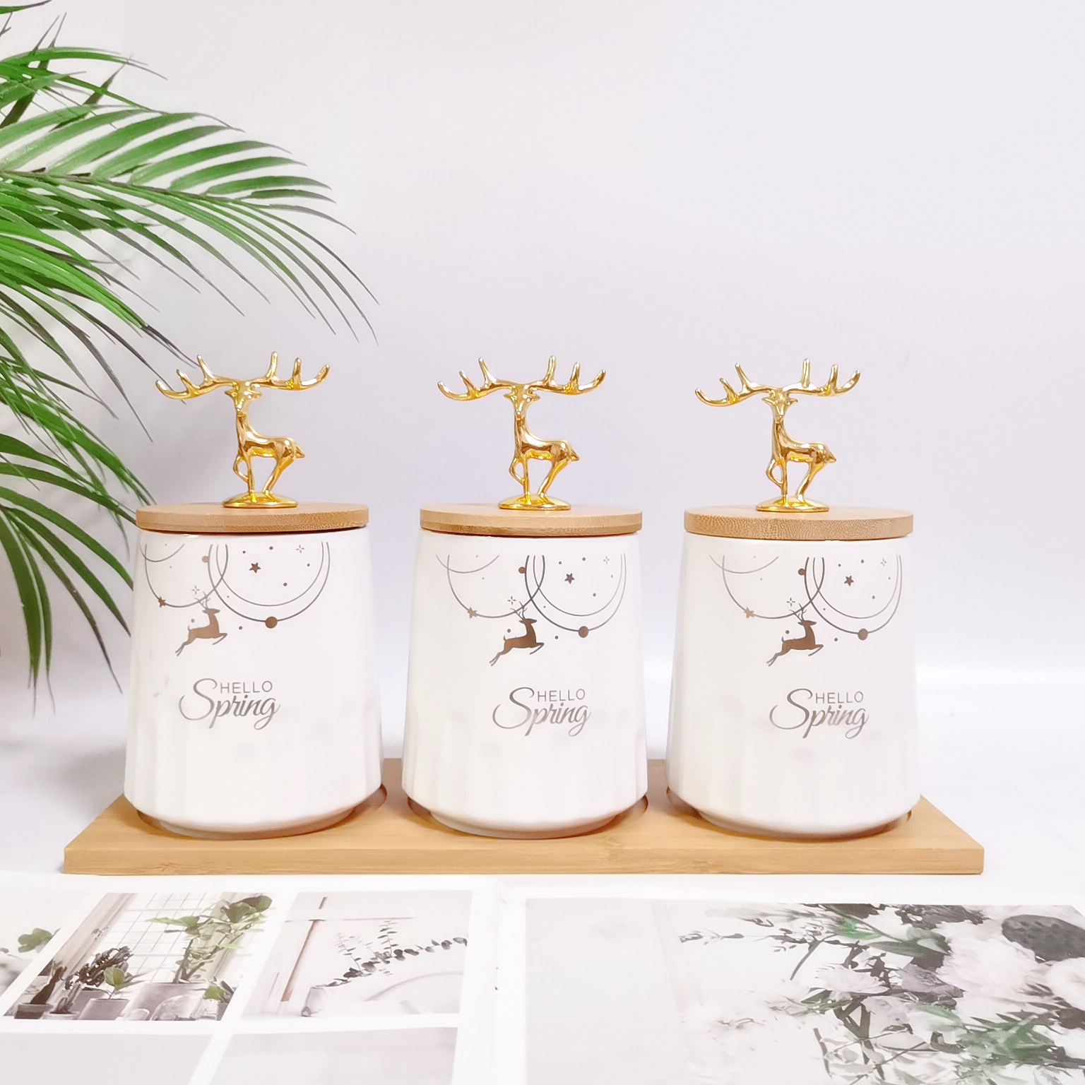 Exportación Oriente Medio exportación cerámica sellada tarro mate granos almacenamiento tarro cocina almacenamiento condimento tarro café té tarro