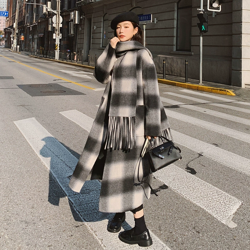 Retro double-sided winter woolen coat
