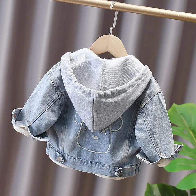 Boys' Denim Jacket Spring 2024 New Stylish Children's Spring and Autumn Clothing Toddler Korean Style Girls' Top Boys' Denim Jacket Spring 2024 New Stylish Children's Spring and Autumn Clothing Toddler Korean Style Girls' Top