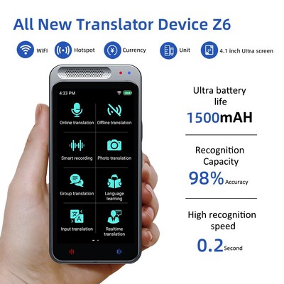 Explosive money Z6 intelligence Voice Translator Simultaneous Interpreting photograph translate Voice Translator The new cross-border
