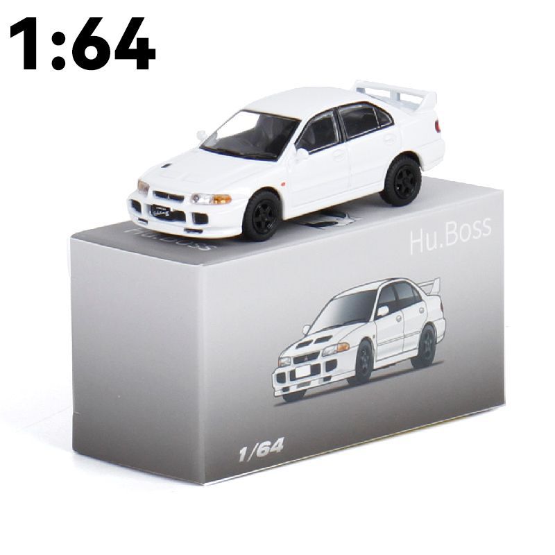 [박스] JKM 1:64 미쓰비시 3 세대 EVO3 자동차 합금 자동차 모델 금속 슬라이딩 충격 흡수 모델 절묘한