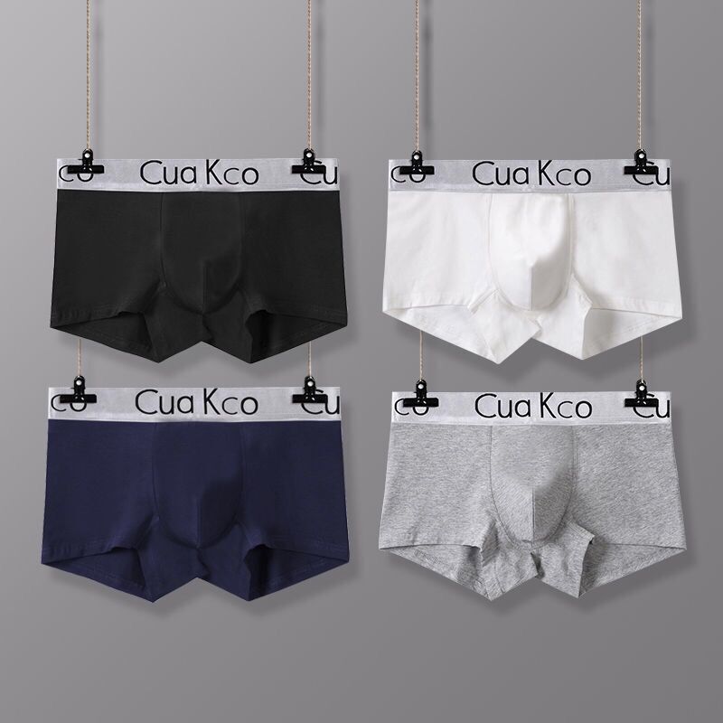 Men's underwear manufacturers wholesale comfortable breathable tide youth men's pants head four-corner underpants boxer pants shake sound explosions