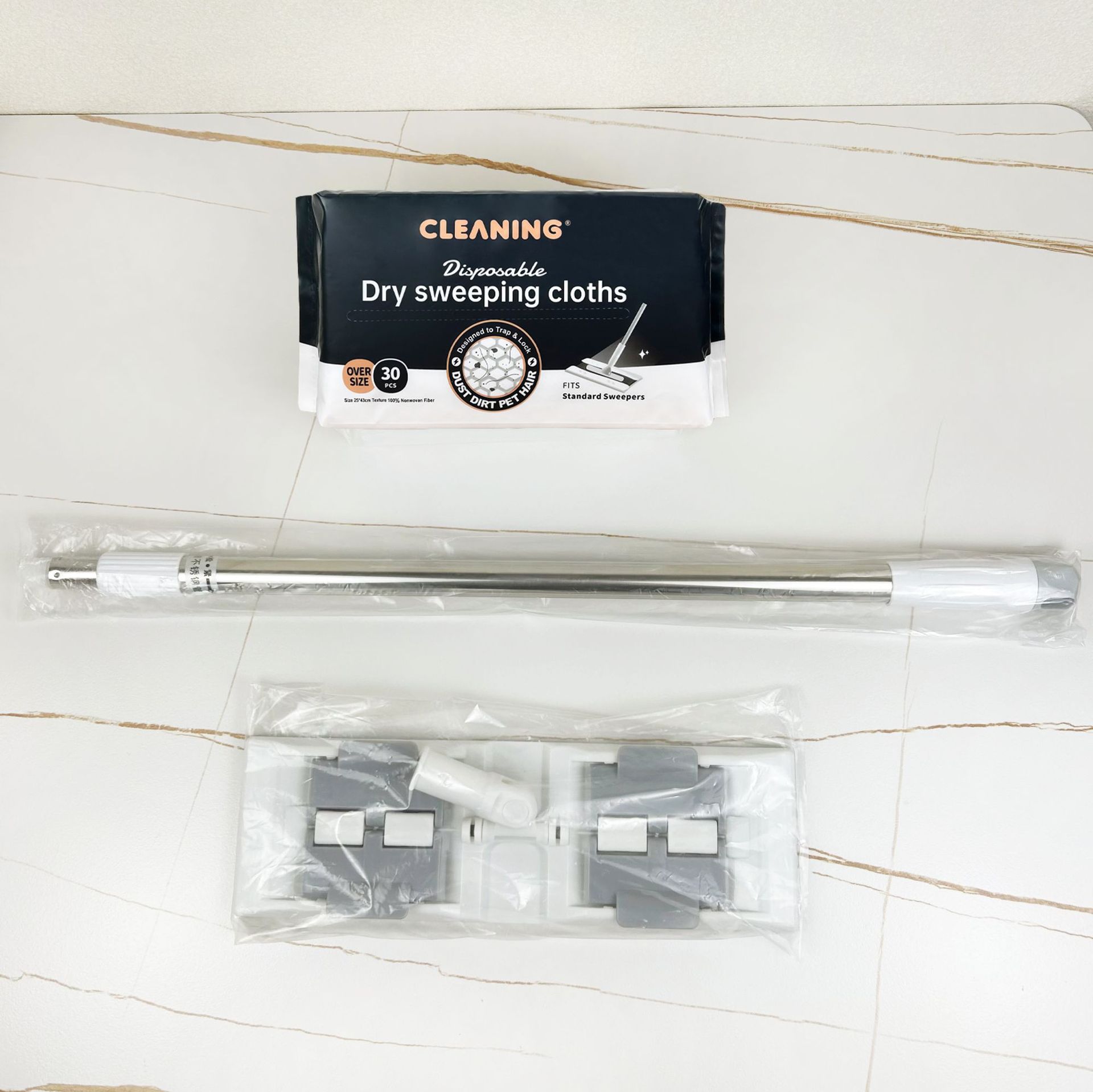 Papel de eliminación de polvo electrostático más grande, papel de succión, fregona, limpieza de cabello sin polvo para el hogar, papel de fregona desechable