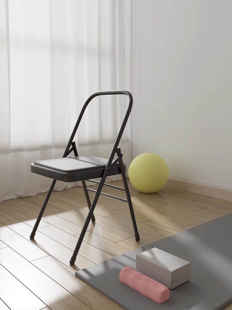 Thickened Version Wholesale Yoga Yoga Chair Iyengar Assistive Yoga Chair Pu Surface Yoga Stool Chair Folding Chair