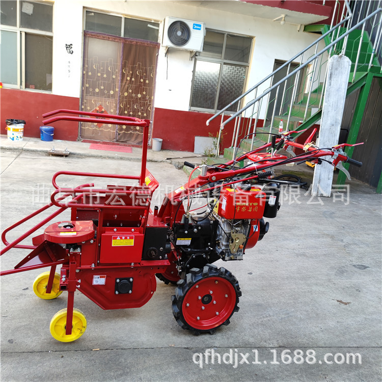 带差速器柴油掰棒子机 省人力苞米收获机 单行单垄玉米收割机