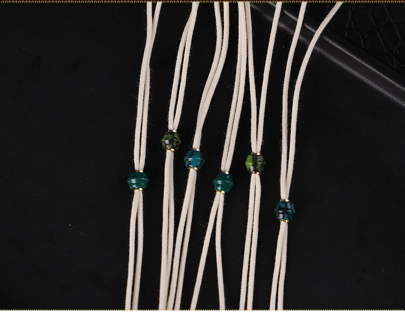 Imitation Turquoise Cord Stringing Wire Can Be Used for Thick Cords and Large Holes, Accessories for Bracelets, Spacer Beads, Necklace End Positioning Beads, and Accessories