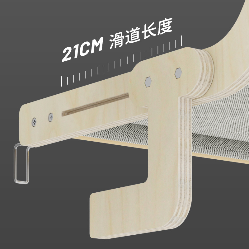 Gato nido colgante gato cama balcón sofá de madera maciza gato hamaca ajustable Cuatro Estaciones universal gato nido entrega de una pieza